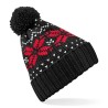 czapka zimowa - mod. B456:Black, 100% akryl, Classic Red, One Size